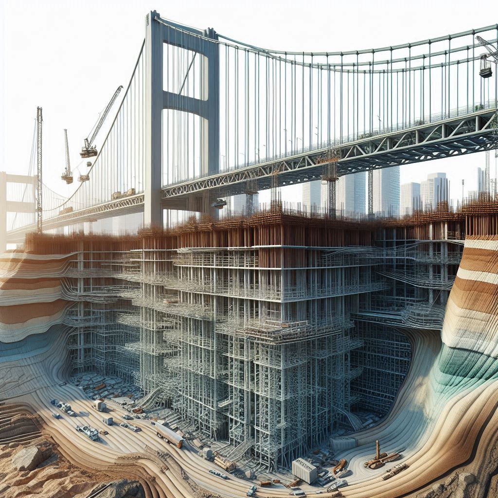 Fondasi Jembatan Gantung