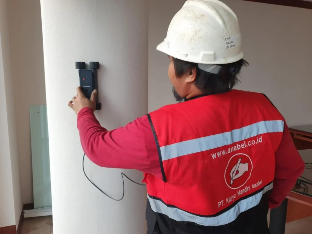 audit struktur covermeter rebar scan test