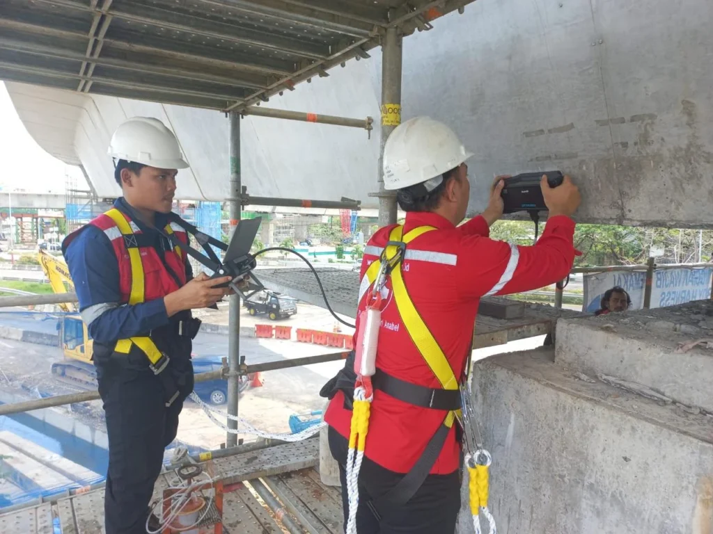 audit struktur ultrasonic pulse echon test