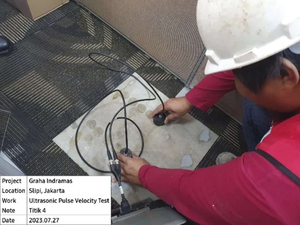 testing struktur gedung graha indramas 1