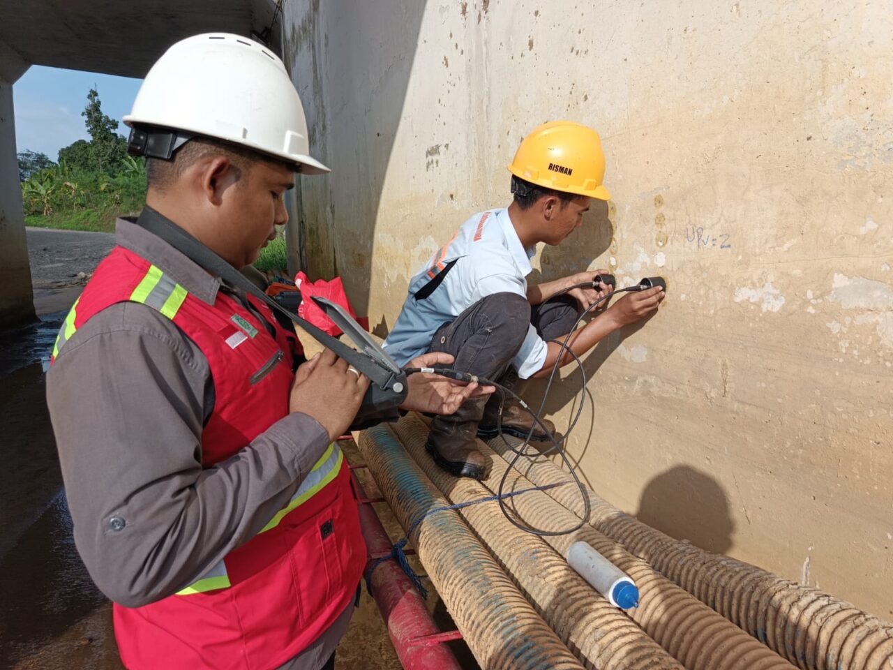 Pengujian daya dukung tanah dan evaluasi fondasi bangunan oleh Tim Geoteknik Anabel
