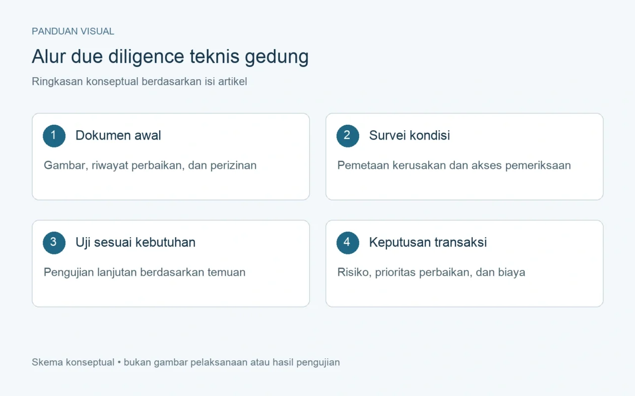 Alur due diligence teknis gedung